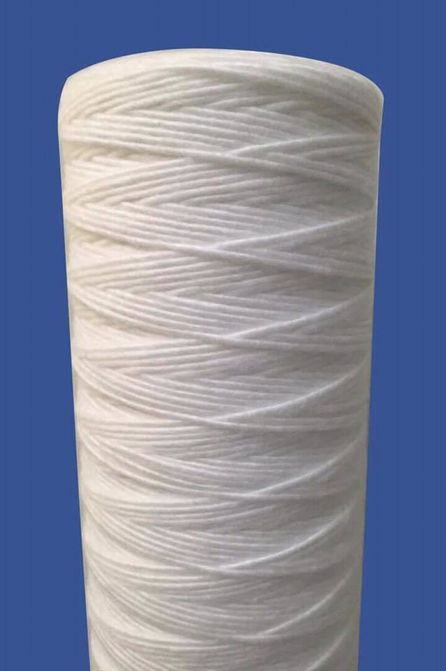Wound Filter Cartridge Jumbo 4", 4.5" - Polypropylene Microfiber, 10"/20"/30"/40" Length, 1-20 Micron Rating | Industrial Depth Filter For Water, Chemical, And Oil Purification