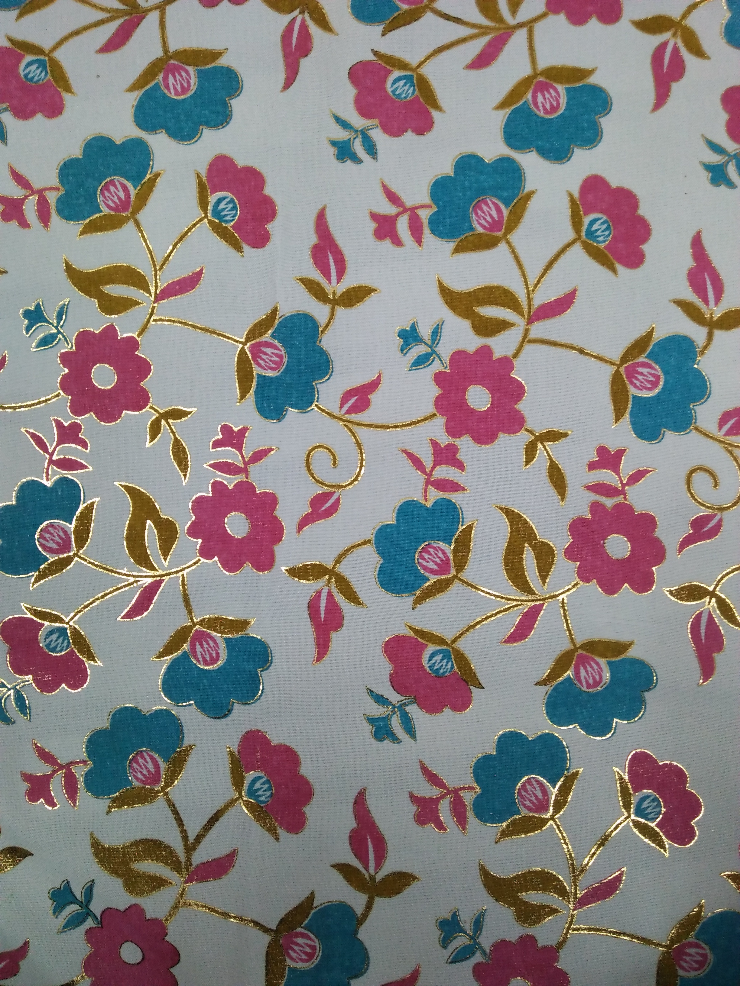 Rayon+foil Print