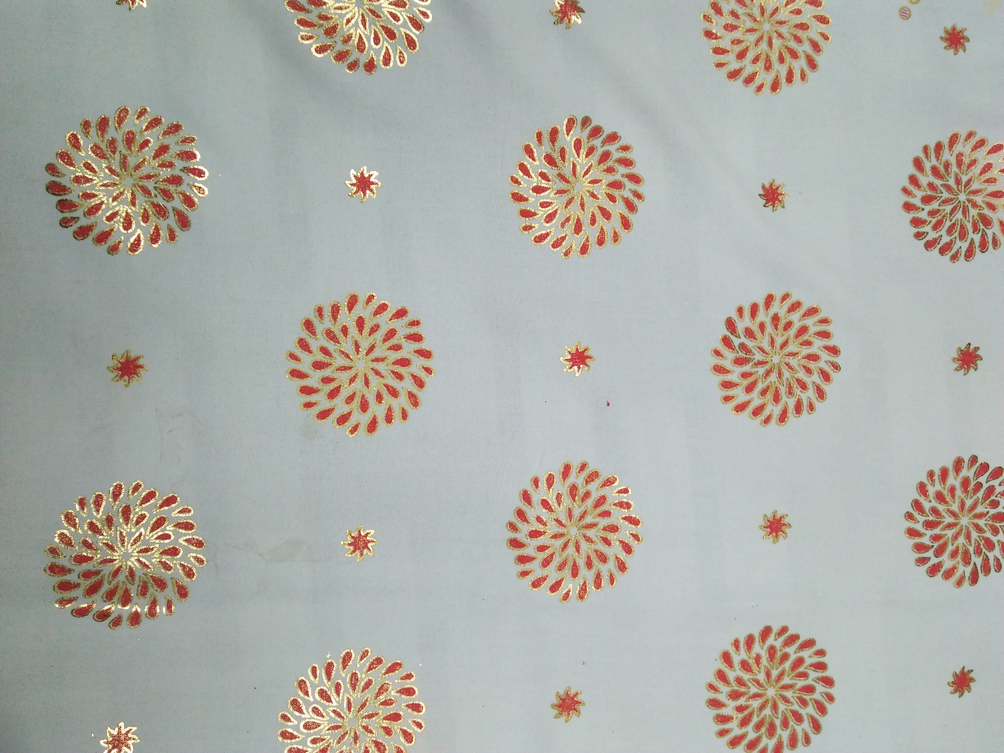 Rayon+foil Print
