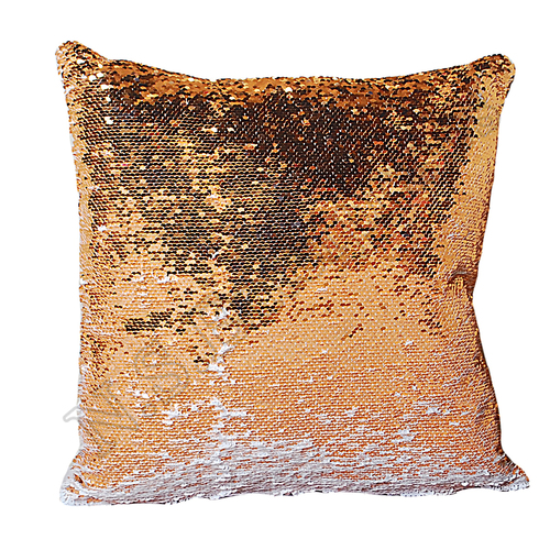 P-40 MAGIC PILLOW - Flannel Material, 40x40 cm / 15.75x15.75 inches, Orange Color - Soft Cushion Cover with Beautiful Pattern & Zipper Closure for Home Decor