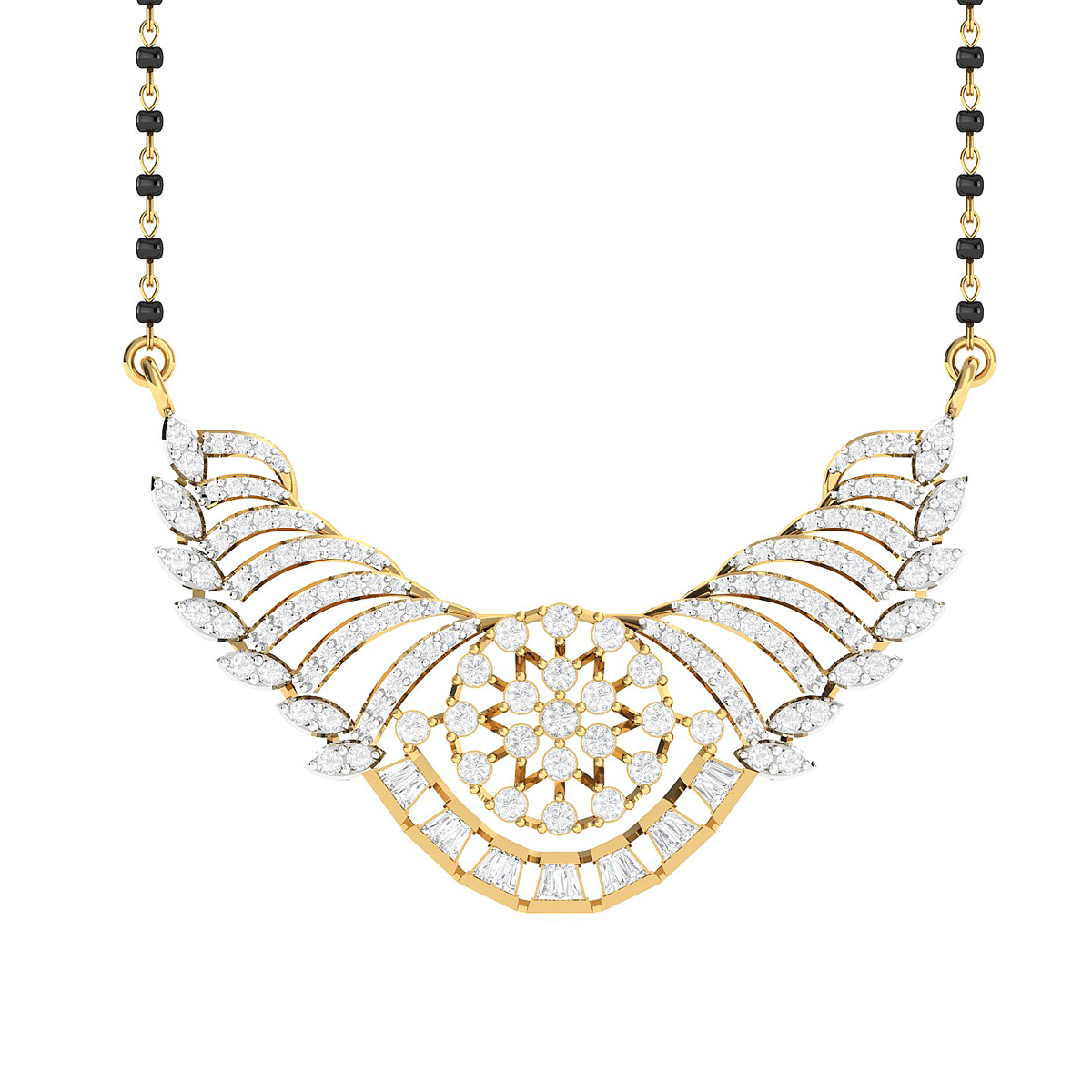 Natural Classic Diamond Mangalsutra