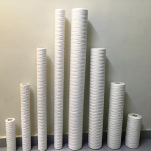 Wound Filter Cartridge - Polypropylene Fibre, 10"/20"/30"/40" Length, 1/5/10/20 Micron Rating, 80a C Max Temp, 3-4 Bar Pressure, Doe Type