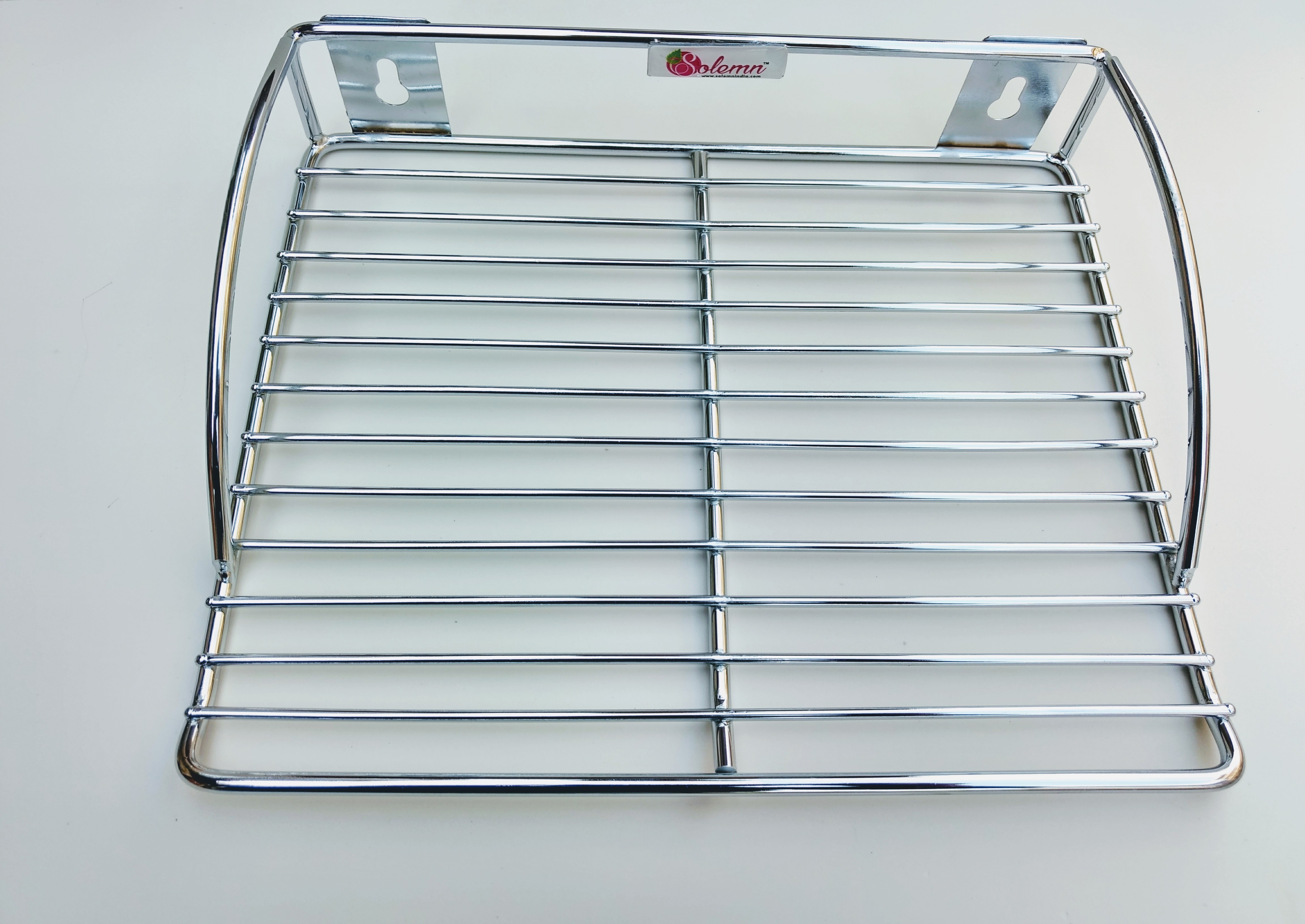 Stainless Steel Set Top Box Stand (Dth) - Dimensions 254x203.2x50.8mm, Silver Finish | Durable & Sturdy, Holds Set Top Boxes & Wi-fi Routers