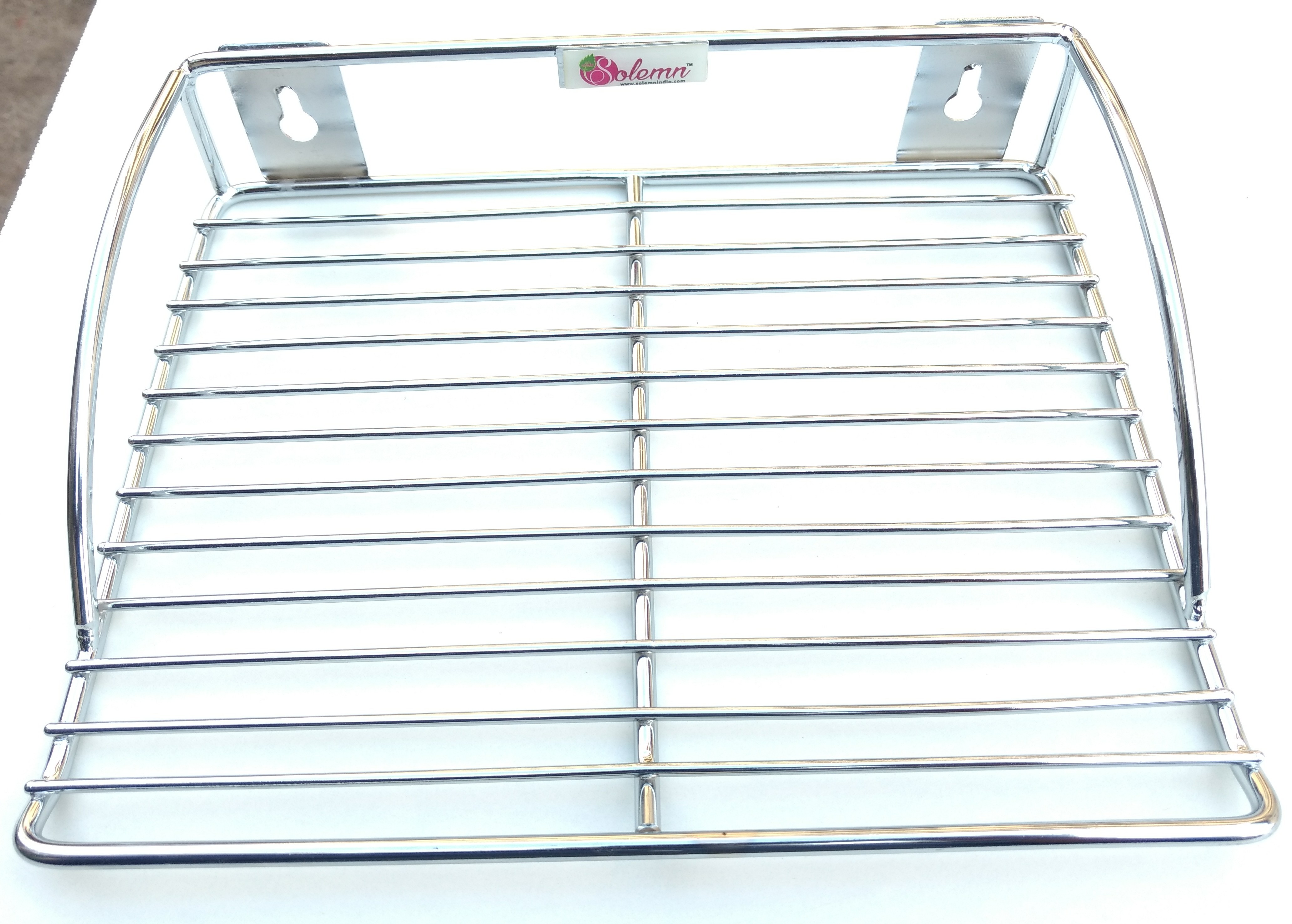 Stainless Steel Set Top Box Stand (Dth) - Dimensions 254x203.2x50.8mm, Silver Finish | Durable & Sturdy, Holds Set Top Boxes & Wi-fi Routers