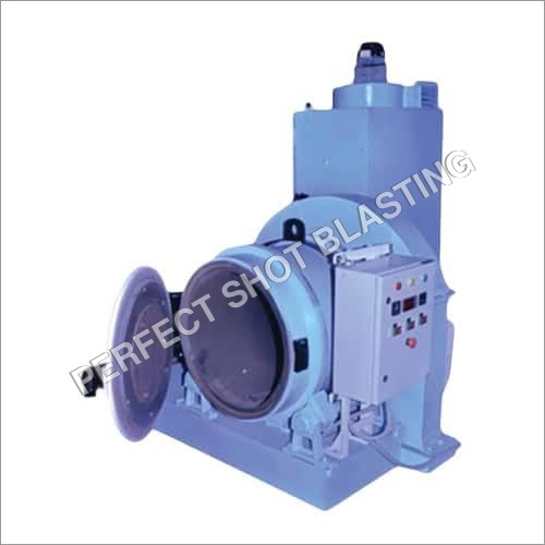 Blue Green Rotary Barrel Shot Blasting Machine