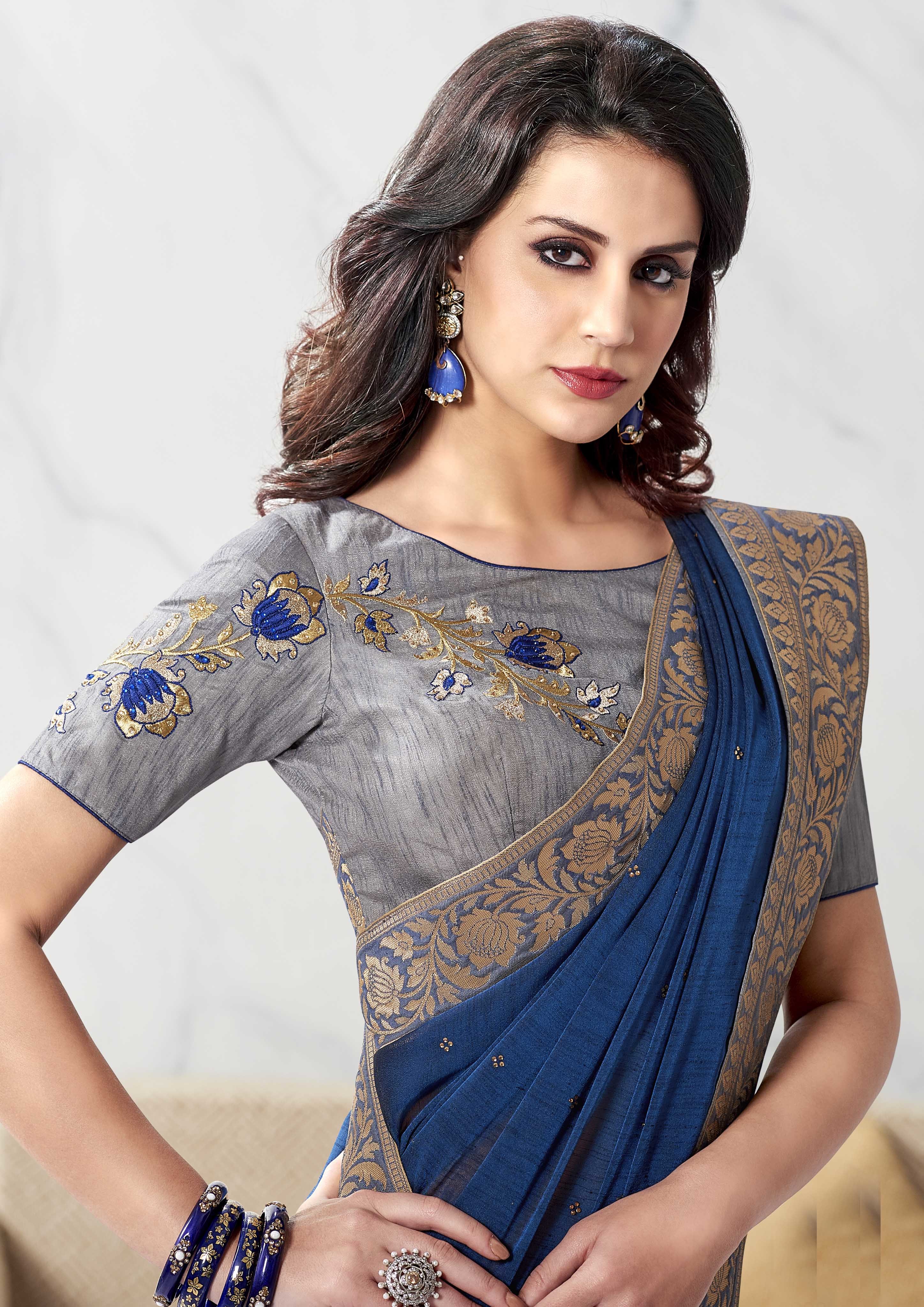 As Per Image Chiffon Saree