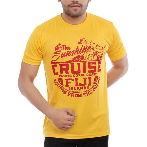 Polyester Half Sleeve T-Shirts For Man