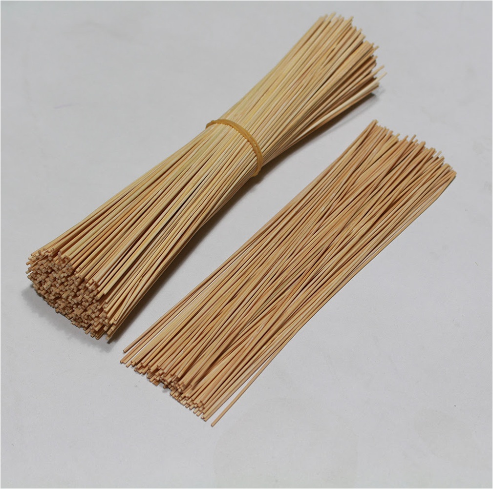 Bamboo Sticks For Incense - Round, Natural, 1.3mm Diameter, Lengths: 8, 9, 12 Inches | Durable, Consistent Size, Less Than 12% Humidity