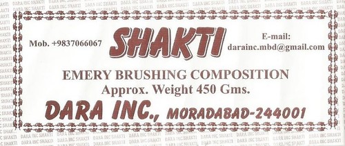 Black Emery Brushing Composition