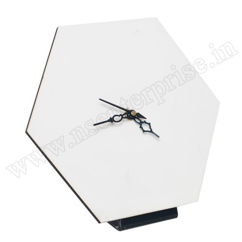 Clock Frame - MDF Material, 20x20x0.5cm Size | White Color, 96 Pcs Packing, Ideal for Displaying Time with Style
