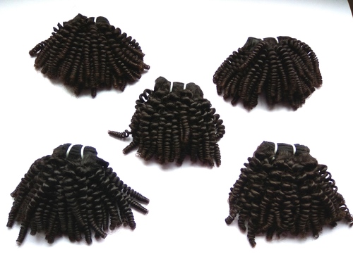 Refer Color Chart Deep Curly Weft Hair Extensions