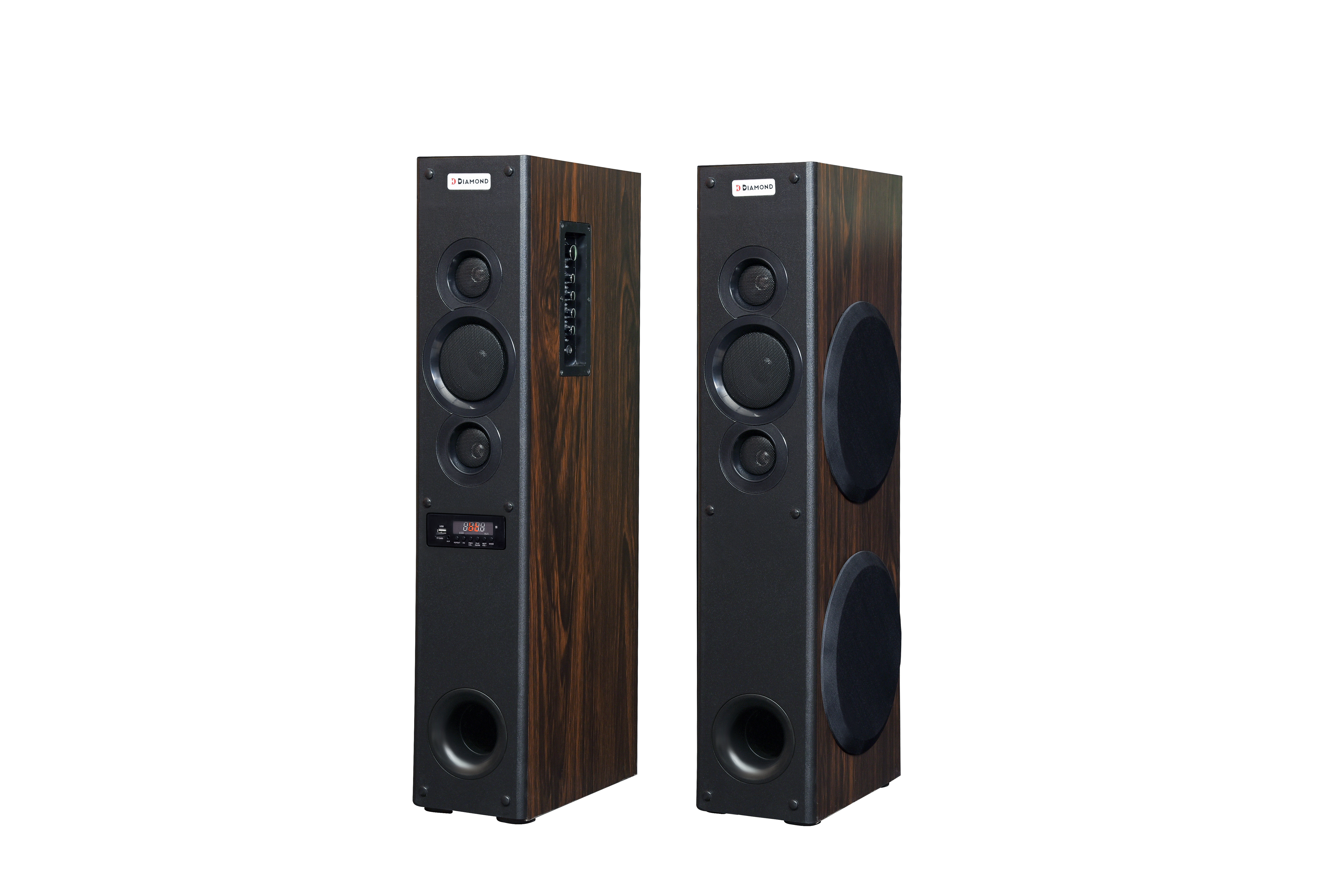2.0 Multimedia Tower Speaker - 8080bt Cabinet Material: Wooden