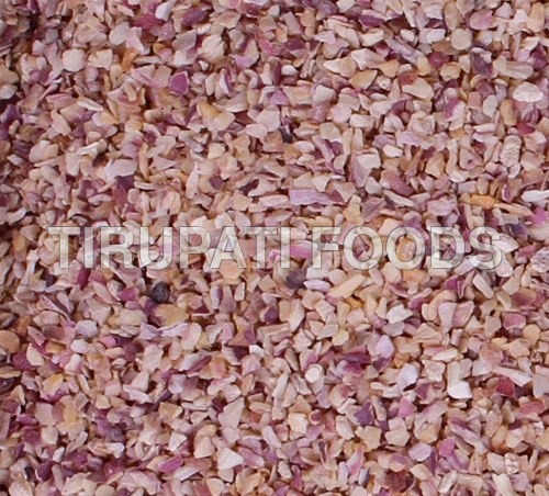 निर्जलित लाल प्याज कीमा बनाया हुआ