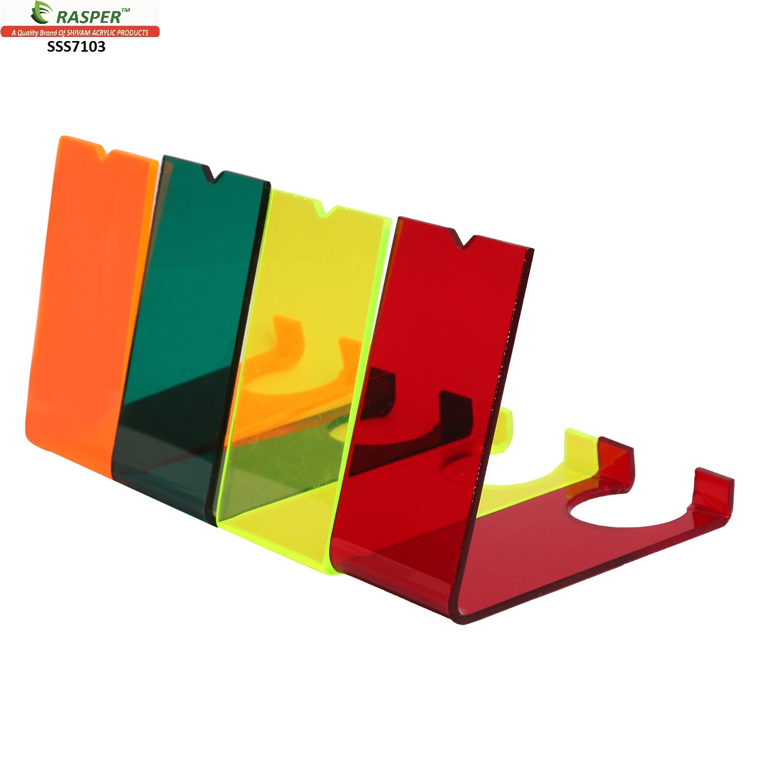 Good Look Rasper Multicolor Acrylic Display Stand Sss7103 (Pack Of 12 Pcs)
