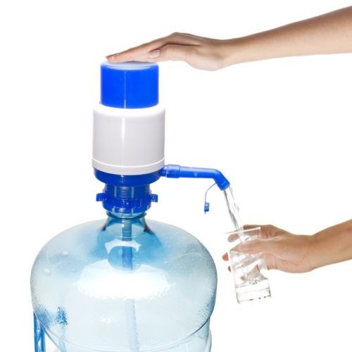 Manual Drinking Water Pump - Plastic | 10-15cm, Blue, Portable Design, Durable, Bpa Free, Easy Use For Dispensing From 5-gallon Bottles