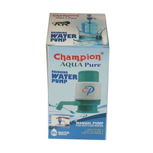 Manual Drinking Water Pump - Plastic | 10-15cm, Blue, Portable Design, Durable, Bpa Free, Easy Use For Dispensing From 5-gallon Bottles