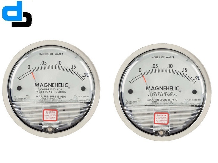 Dwyer Usa Model 2020 Magnehelic Gage Range 0-20 Inch Wc