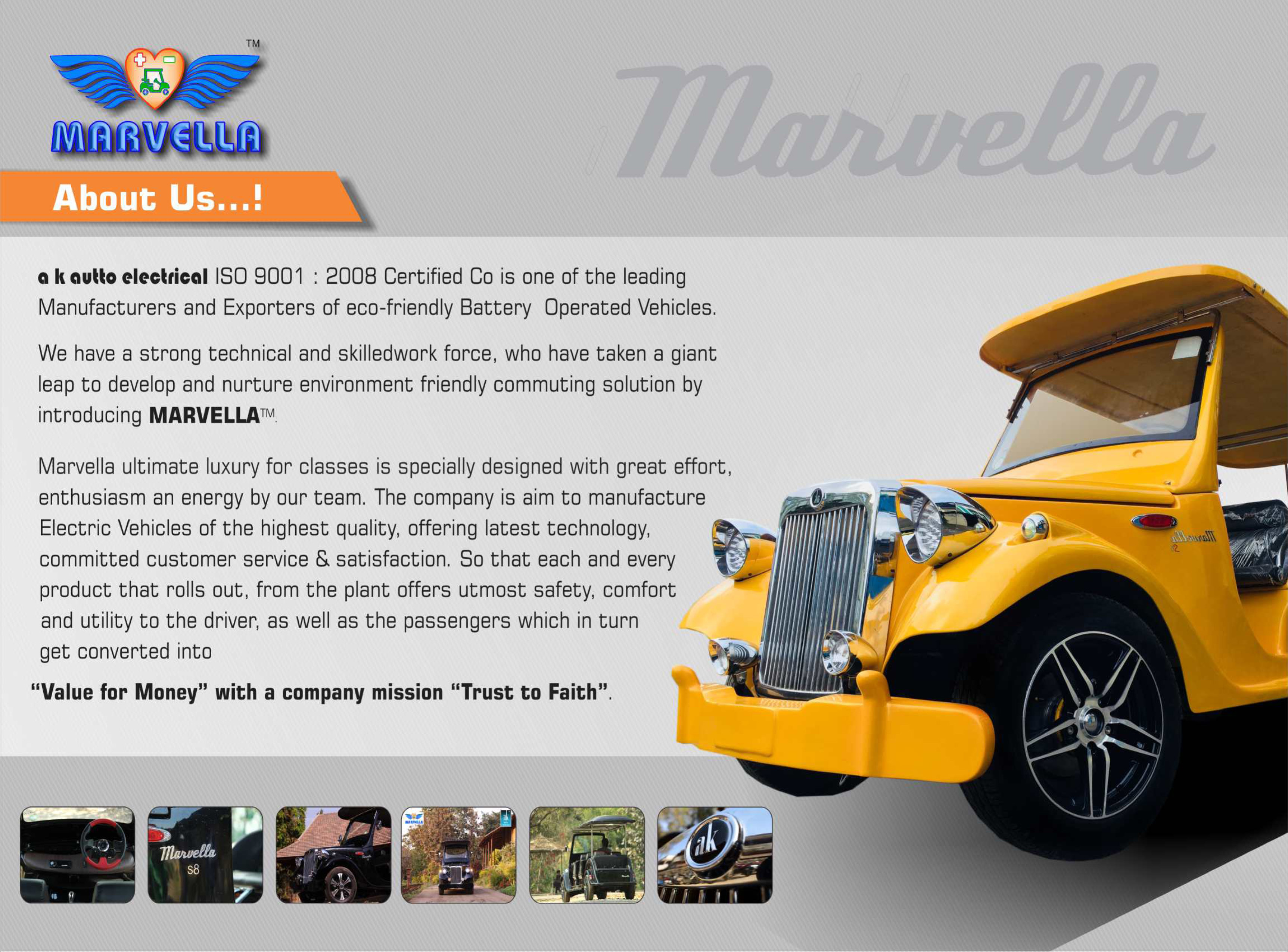 Golf Cart - Electric, 2-seater, 500 Kg, Yellow | Comfortable Seats, Modern Design, Smooth Driving, Safe Operation, Top Speed 25 Mph