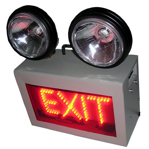 Emergency Exit Light - LED & Metal, 12x8x5 inches, 1000 Lumens | Bright Illumination, Clear Signage, Durable Casing, Long Lifespan, Easy Installation, Reliable Power