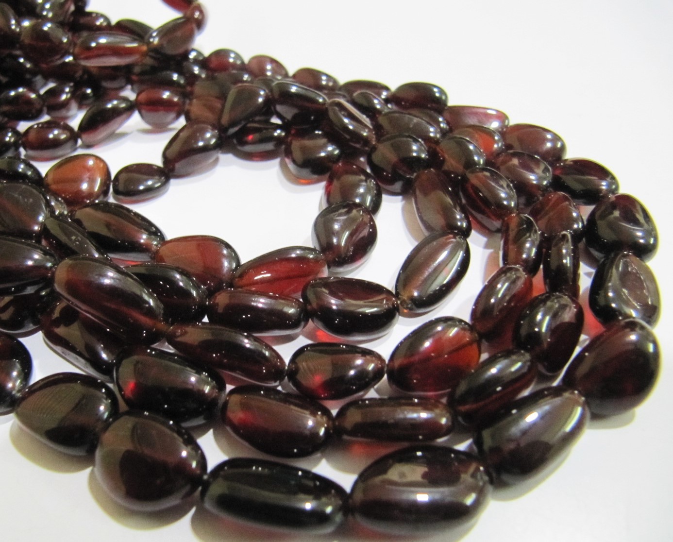 Dark Brown Aaa Quality Natural Hessonite Garnet Free Shape Beads