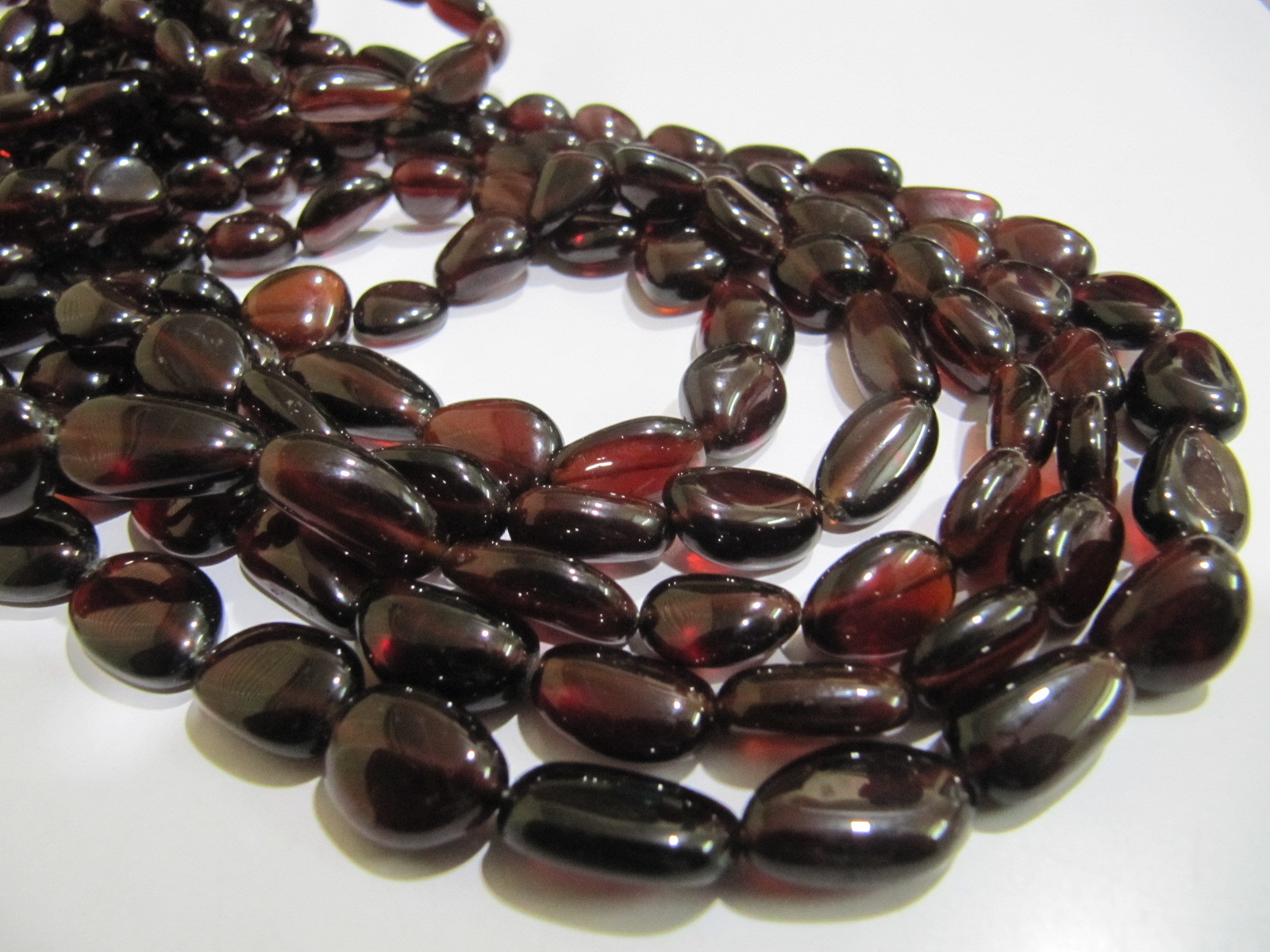 Dark Brown Aaa Quality Natural Hessonite Garnet Free Shape Beads