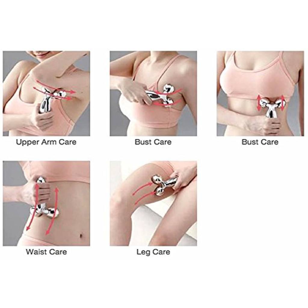 Massager - Stainless Steel, 15x10x5 Cm | 3d Massage, Easy To Use, Improved Circulation, Pain Relief, Portable Relaxation, Battery-operated