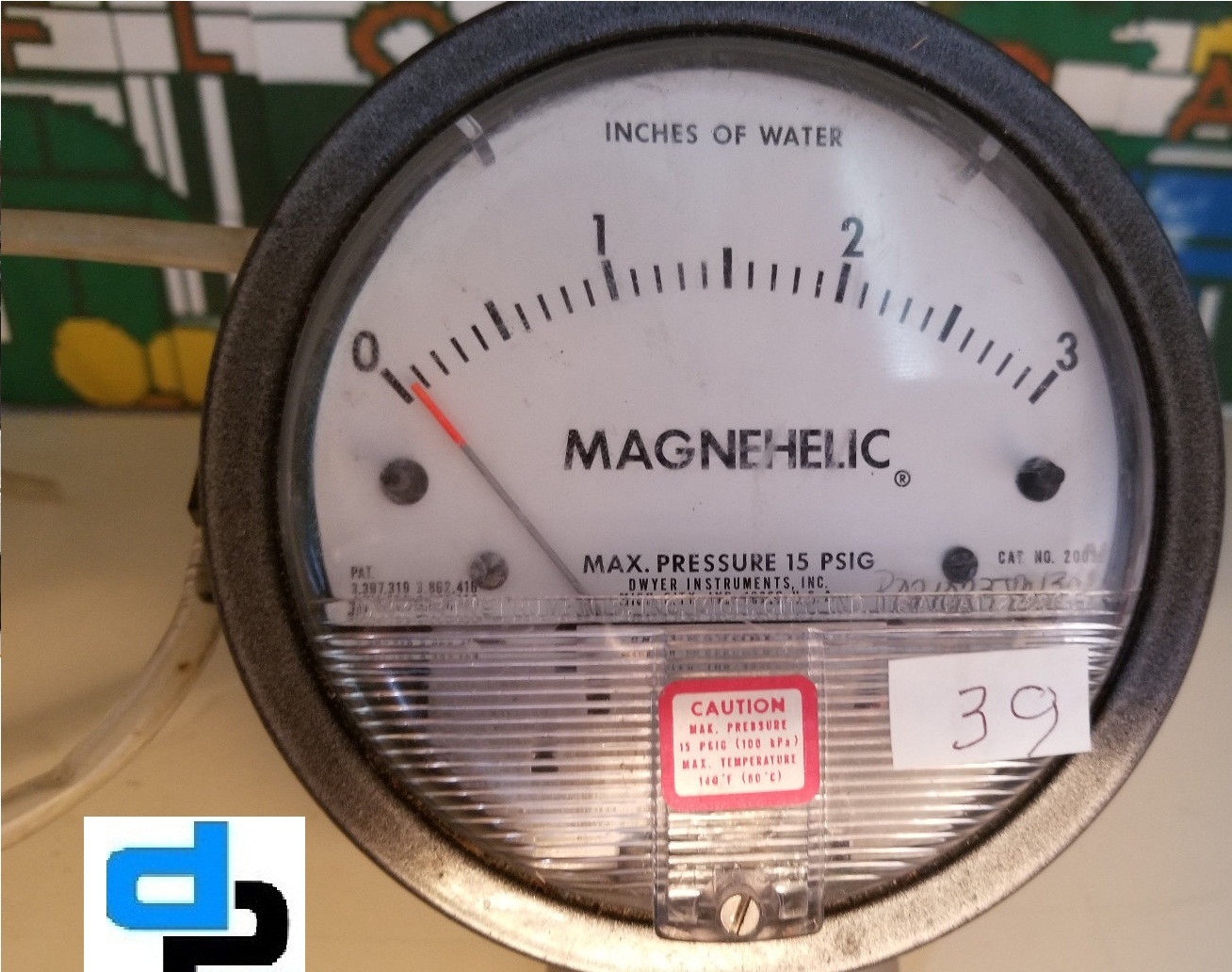 Dwyer 2203 Magnehelic Differential Pressure Gauge 0-3 Psi