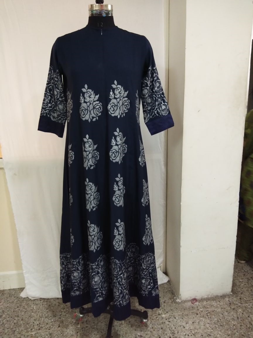 Browen & Blue Brown Rayon Kurti