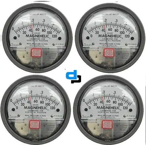 ड्वायर यूएसए मॉडल 2120 मैग्नेहेलिक गेज रेंज 0-120 इंच डब्ल्यूसी