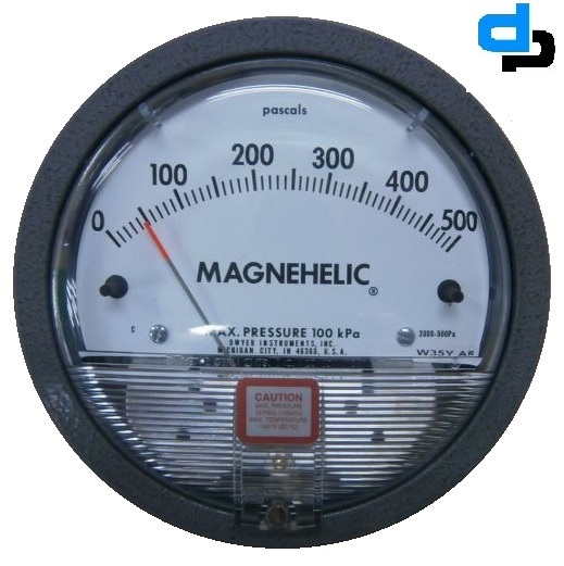 Dwyer Magnehelic Differential Pressure Gauge - 2000-300pa Range | High Precision Measurement Durable Design Easy-to-read Display