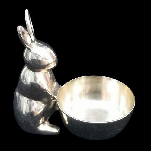 Brass Handicraft Rabbit Bowl