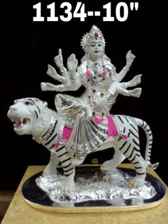 Devi Ambe Ma Statue - Finishing: Gold