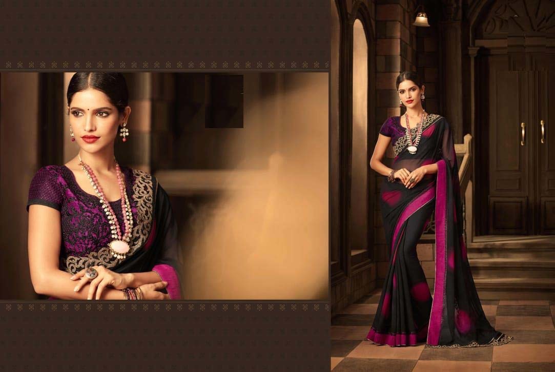As Shown In The Image Ladies Fancy Party Wear Designer Saree