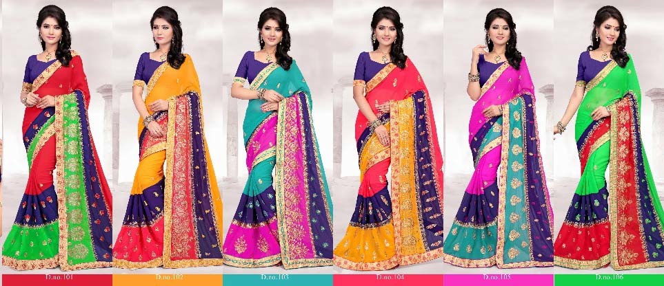 As Shown In The Image Border Designer Wedding Wear Saree