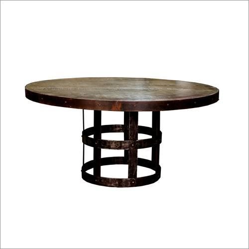 Furniture Vintage Industrial Round Table