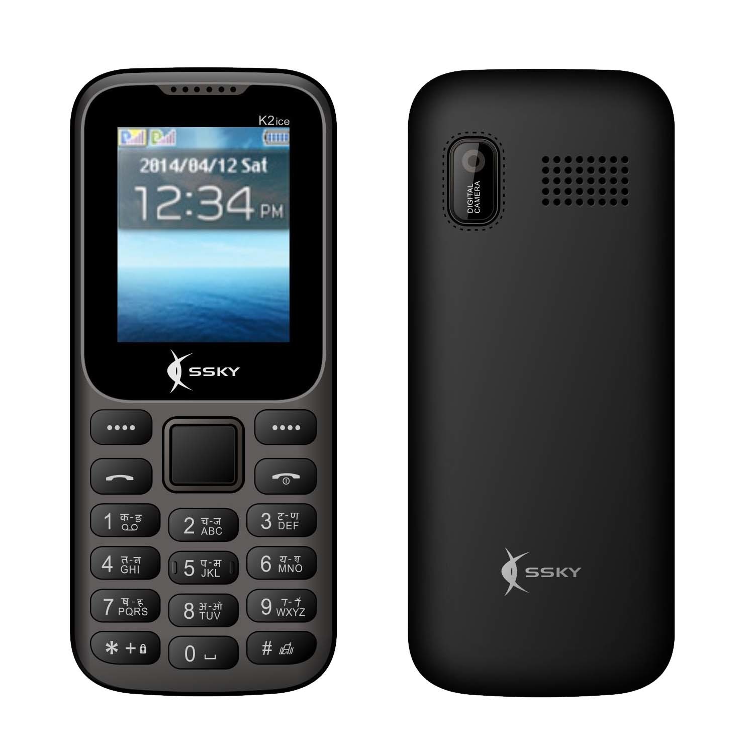 Ssky K2ice Feature Phone-black Battery Backup: 2 Days