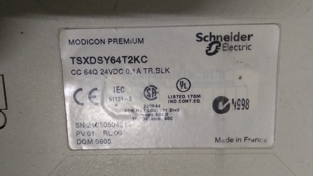 Schneider Module Tsxdsy64t2kc