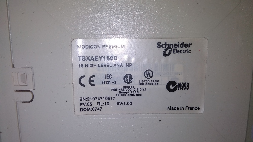 Schneider Module Tsxaey1600