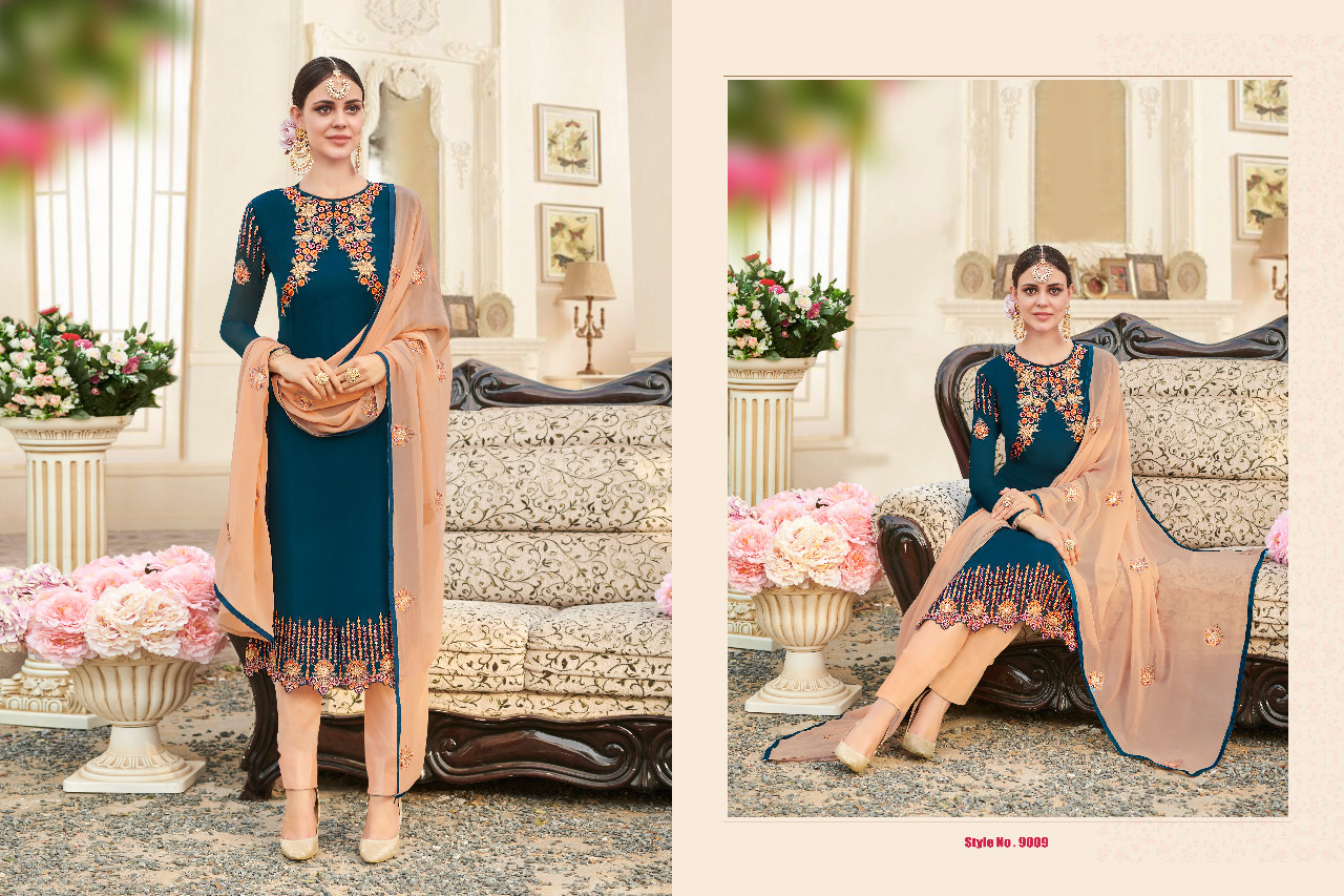 Heavy Embroidery Worked Wedding Wear Suit