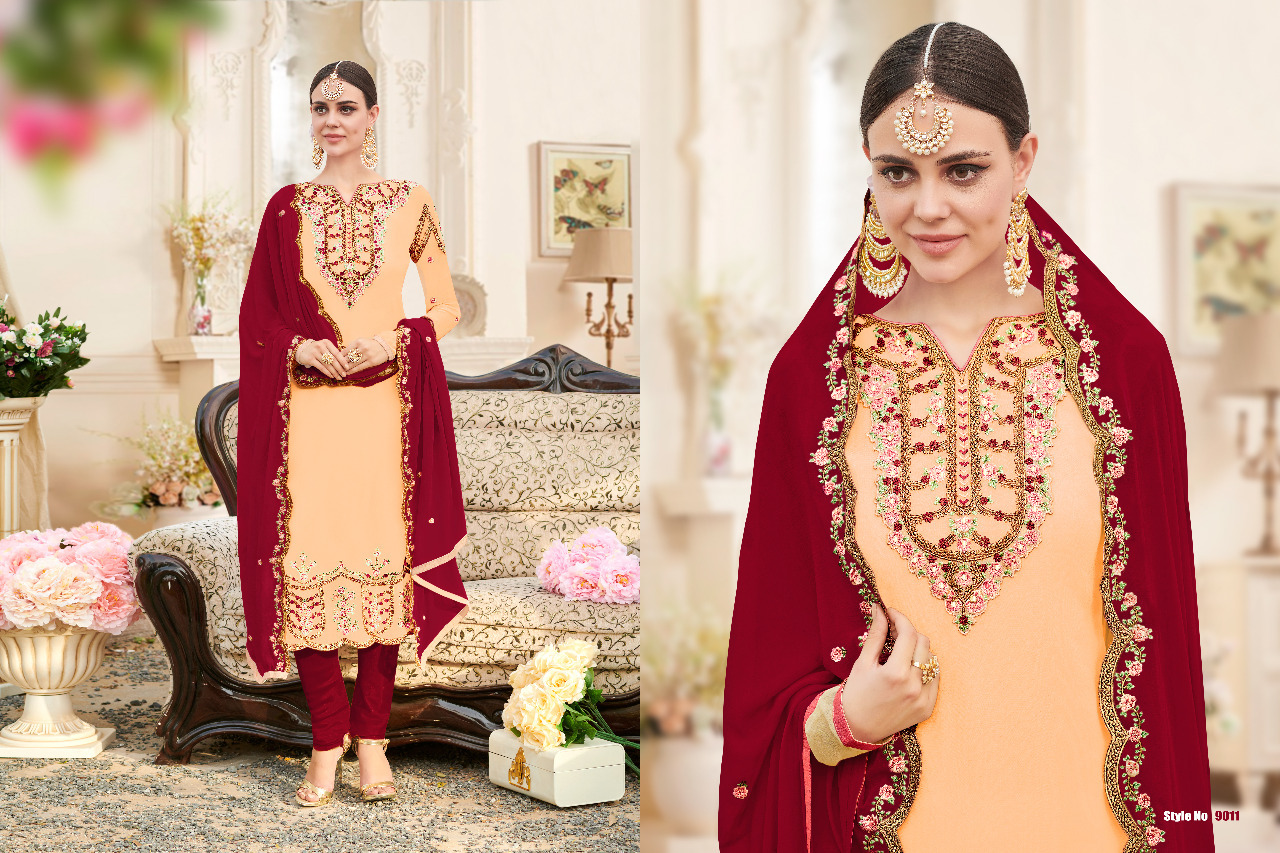 Heavy Embroidery Worked Wedding Wear Suit