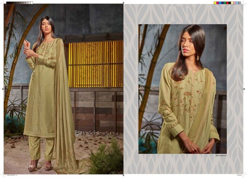 हाथ काम डिजाइनर सीधे सलवार सूट