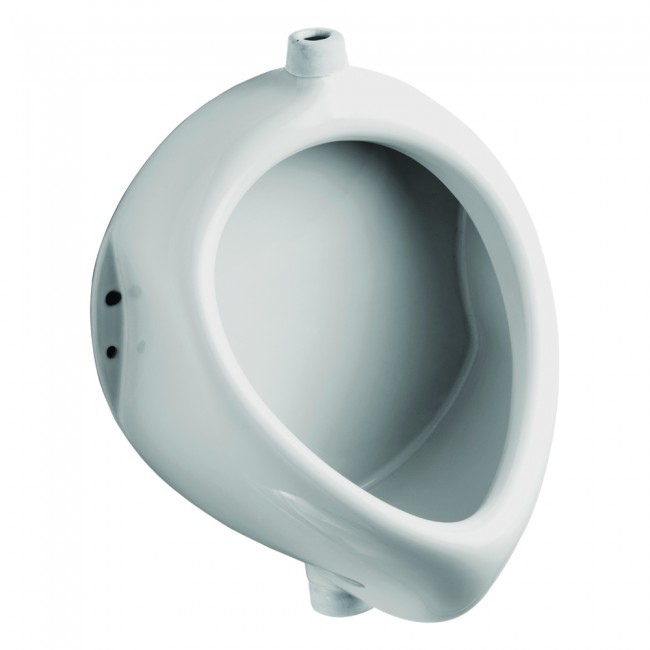 Ceramic Flat Back Urinal - Ceramic, 320x260x250 Mm, Glossy White | Wall Mounted, Anti-bacterial, Crack And Scratch Proof, Easy To Clean