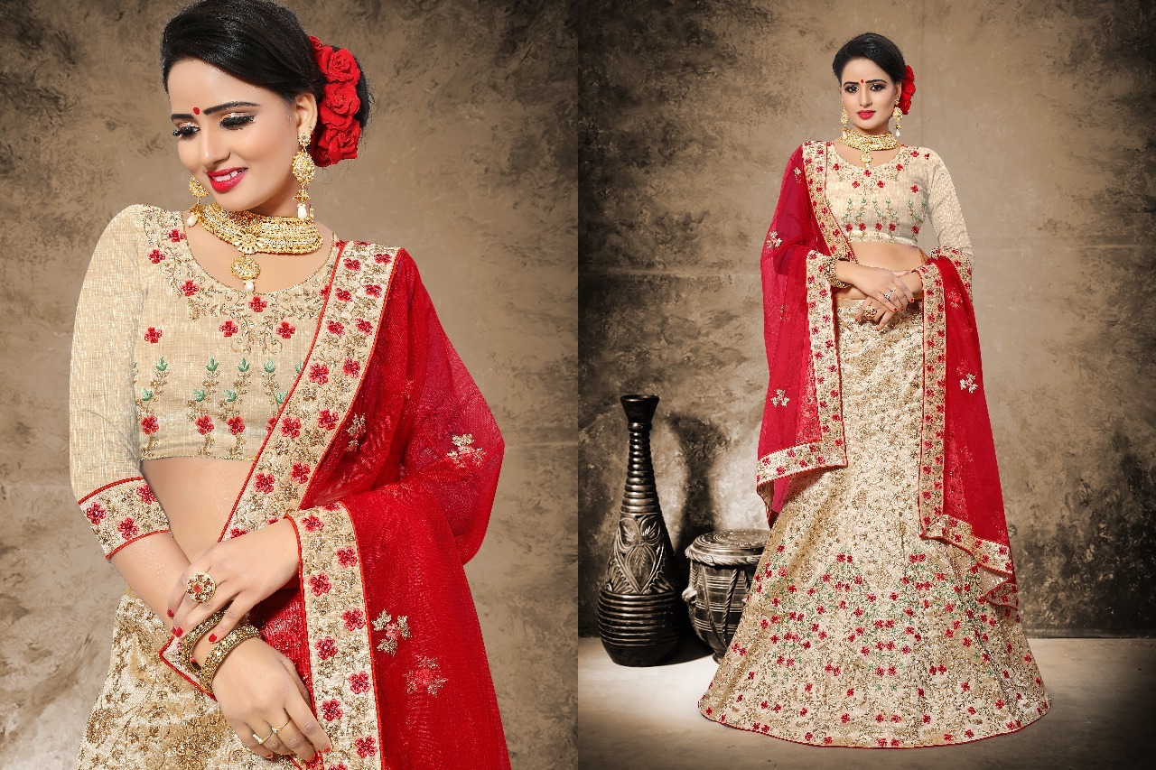 As Shown In The Image Bridal Wear Heavy Worked Lehenga Choli