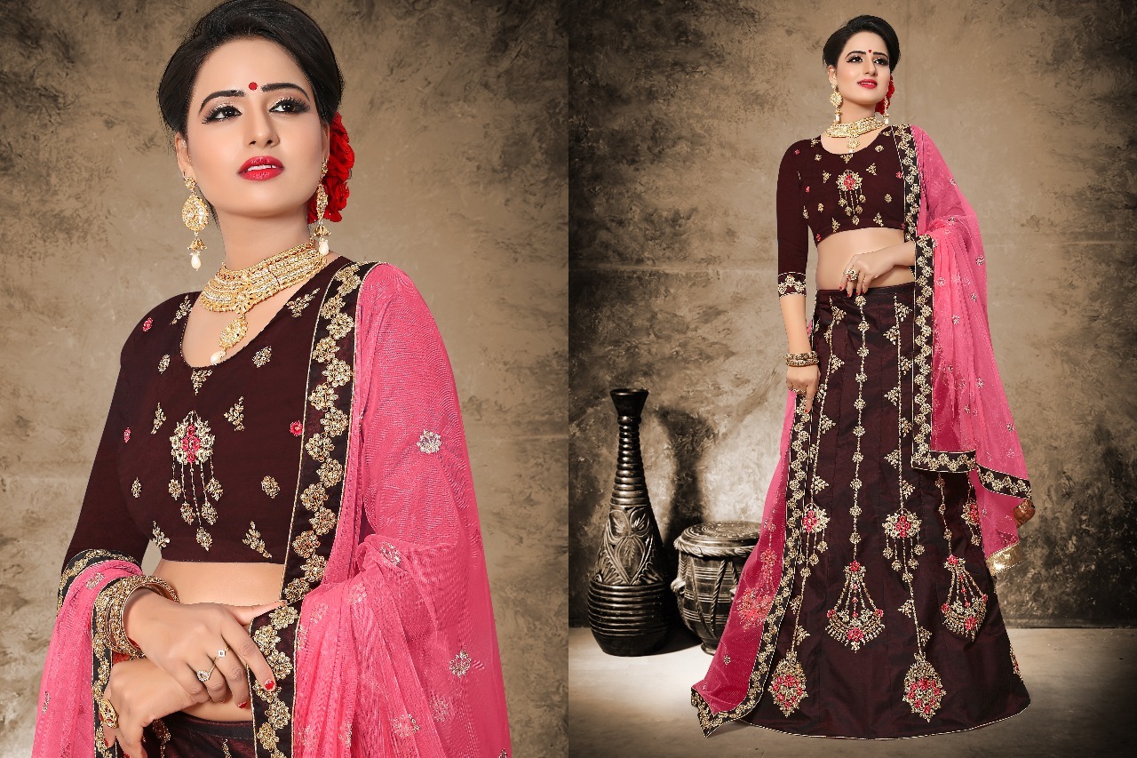 As Shown In The Image Bridal Wear Heavy Worked Lehenga Choli