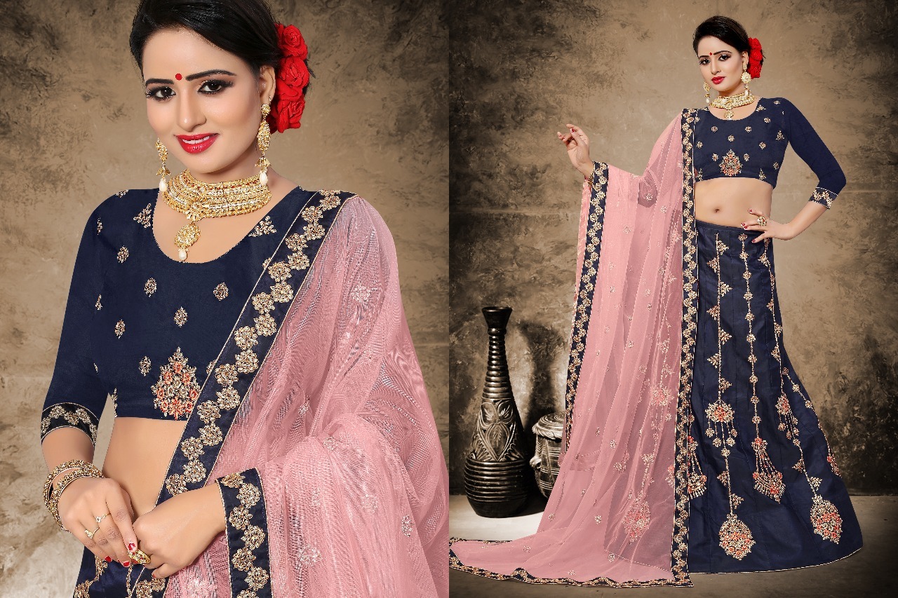 As Shown In The Image Bridal Wear Heavy Worked Lehenga Choli