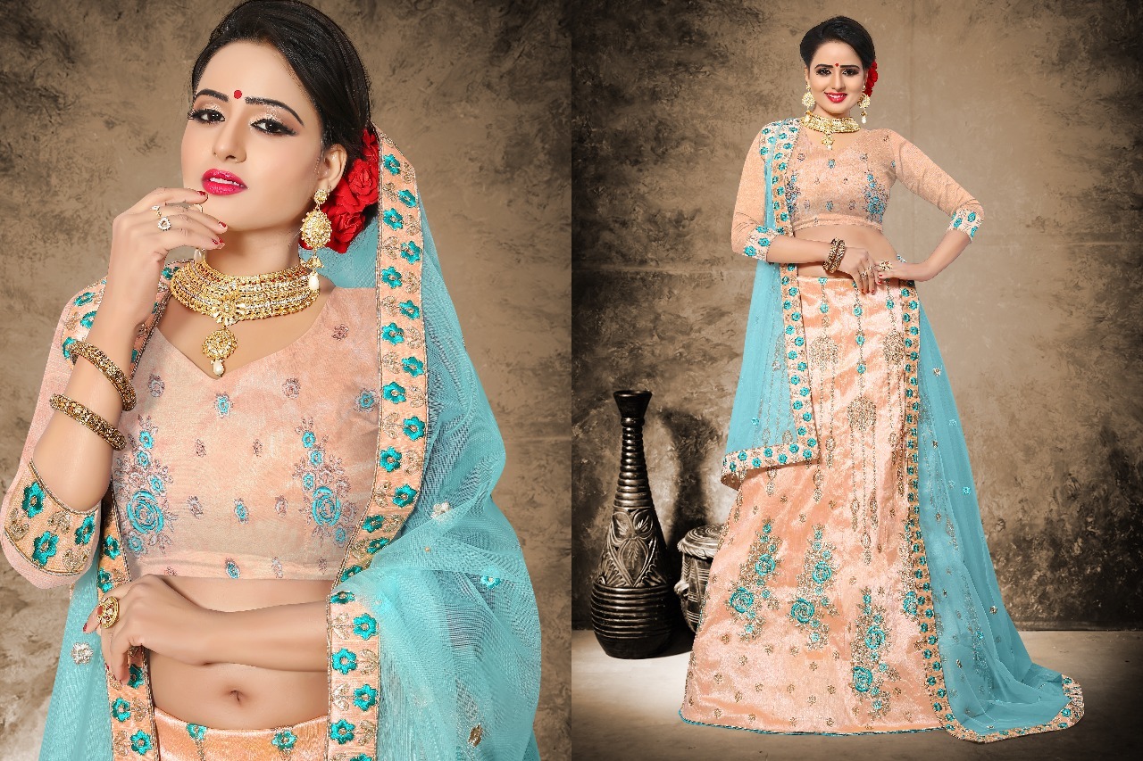 As Shown In The Image Bridal Wear Heavy Worked Lehenga Choli