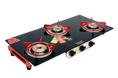 3 बर्नर एयरो ब्लैक रेड एप्लीकेशन: किचन