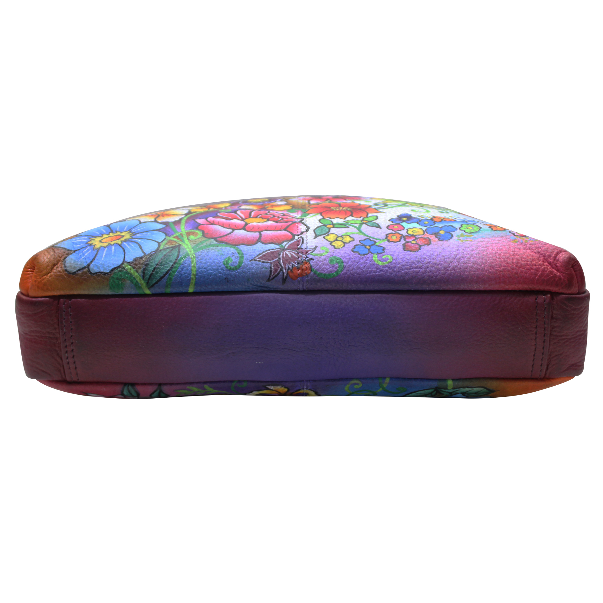 Printed Women Hand Painted Leather Cross Bag