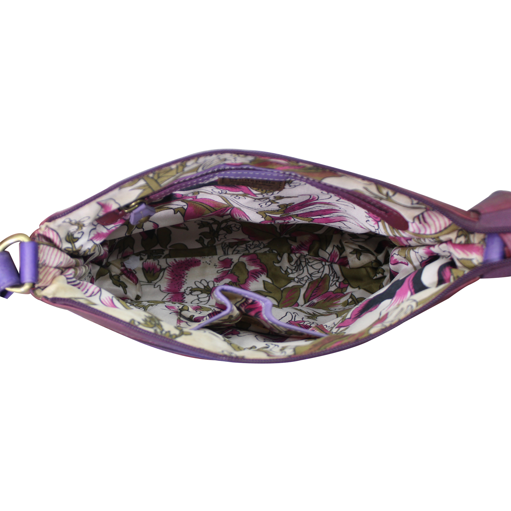 Printed Women Hand Painted Leather Cross Bag