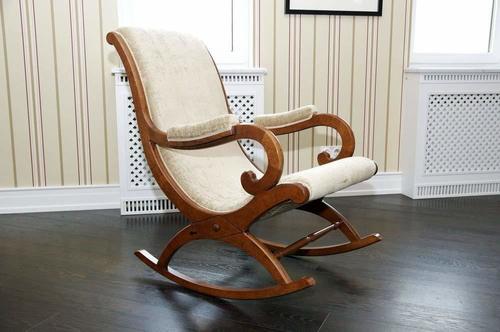 Rocking Chair Aaram Chair Wooden Rocking Chair With Cushion For Living Room Home Decor Garden Lounge